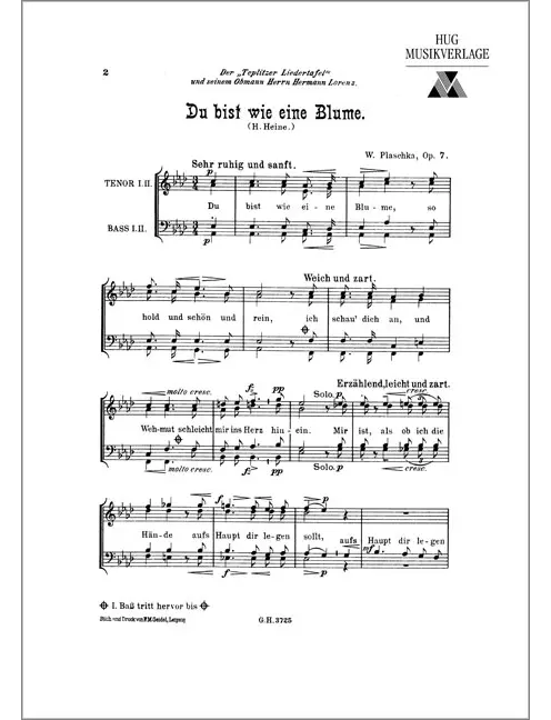 Du bist wie eine Blume